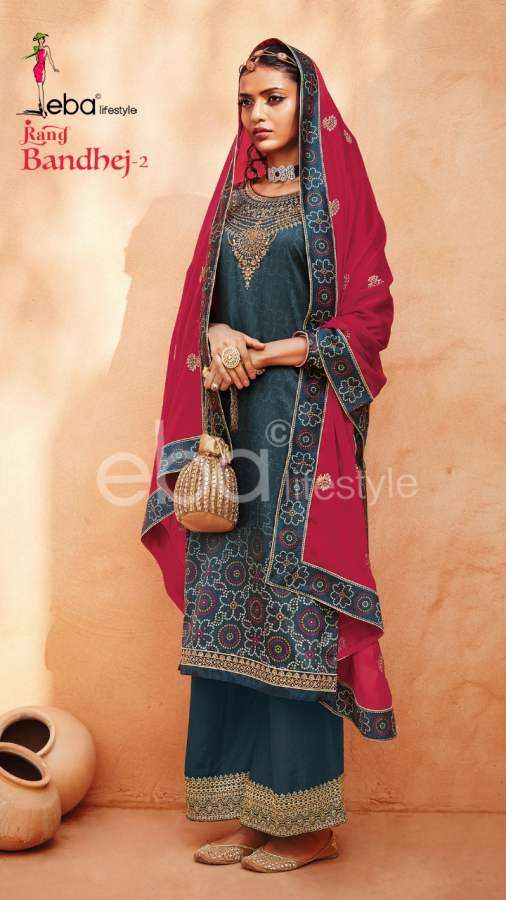 Eba Present Rang Bandhej 2 Embroidery Wear Salwaar Kameez Collection In Wholesale Price In Surat - Sai Dresses
