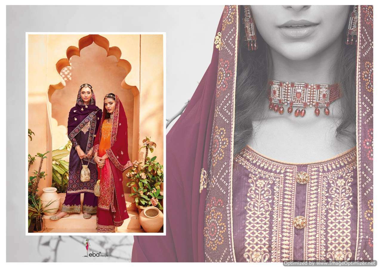 Eba Present Rang Bandhej 2 Embroidery Wear Salwaar Kameez Collection In Wholesale Price In Surat - Sai Dresses