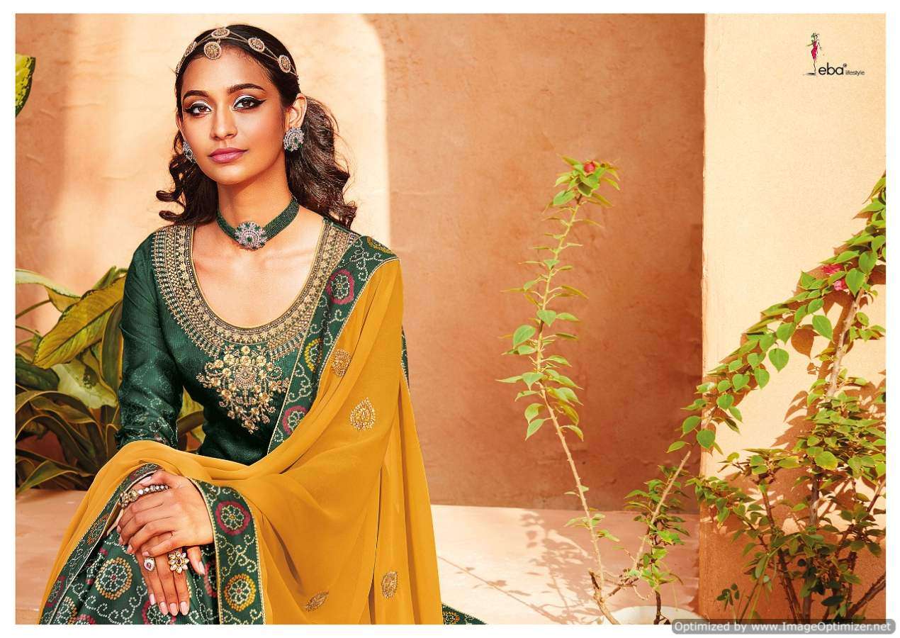 Eba Present Rang Bandhej 2 Embroidery Wear Salwaar Kameez Collection In Wholesale Price In Surat - Sai Dresses