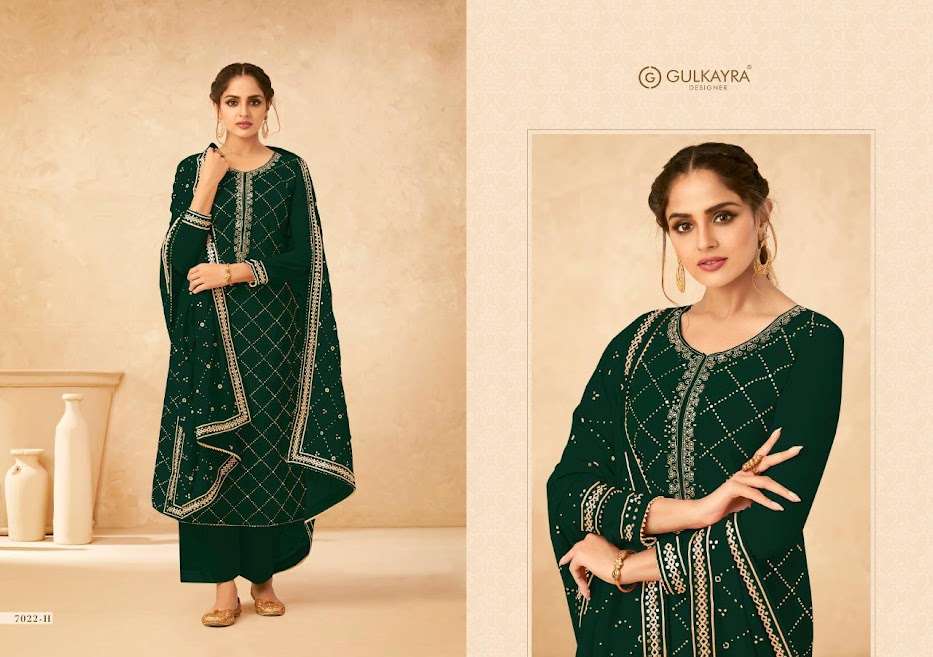 Gulkayra Designer Present Anvi Gold  Plazzo Dress Material In Wholesale Price In Surat - Sai Dresses