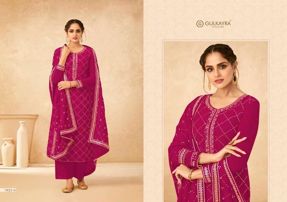 Gulkayra Designer Present Anvi Gold  Plazzo Dress Material In Wholesale Price In Surat - Sai Dresses