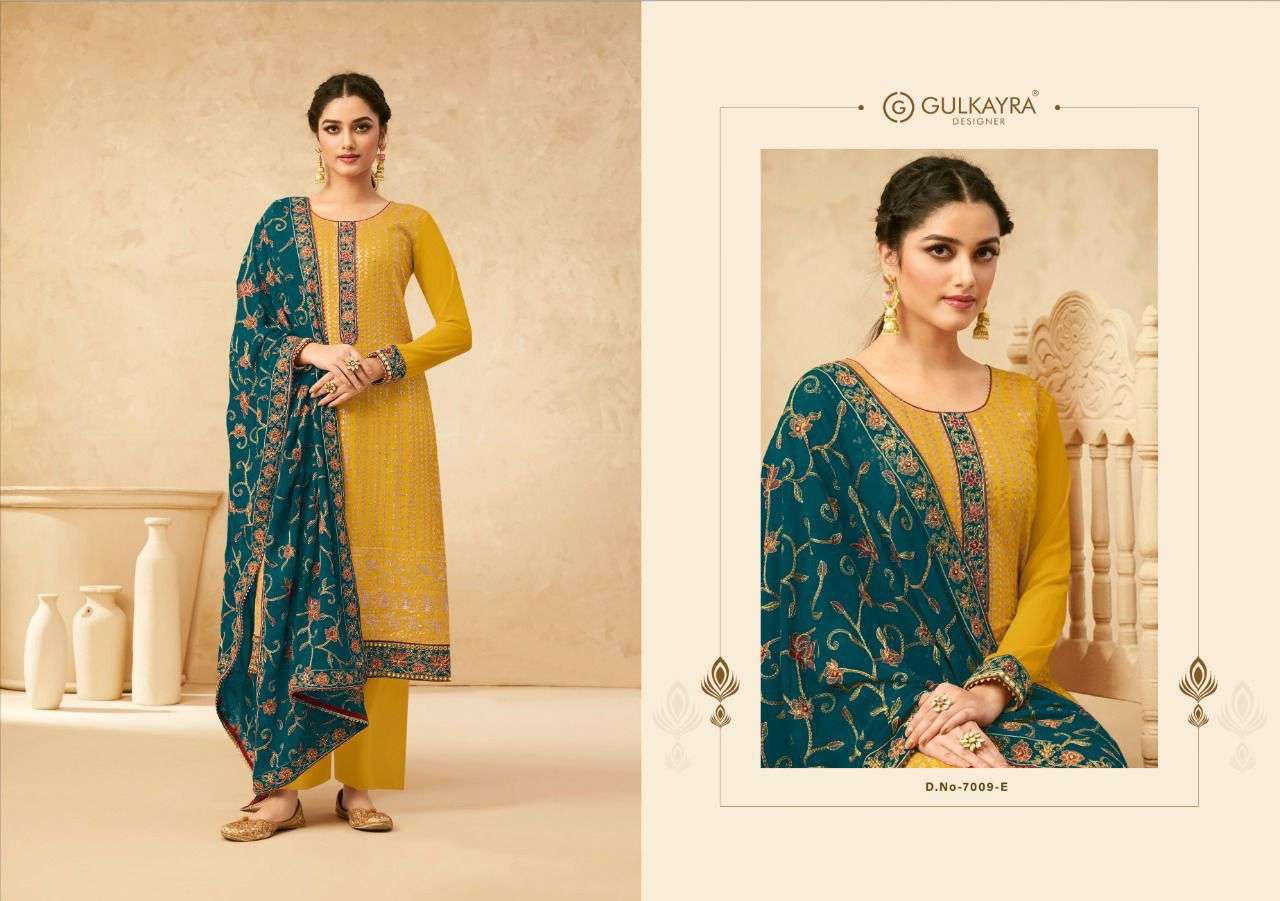 Gulkayra Designer Present Sonam Gold Plazzo Dress Material In Wholesale Price In Surat - Sai Dresses