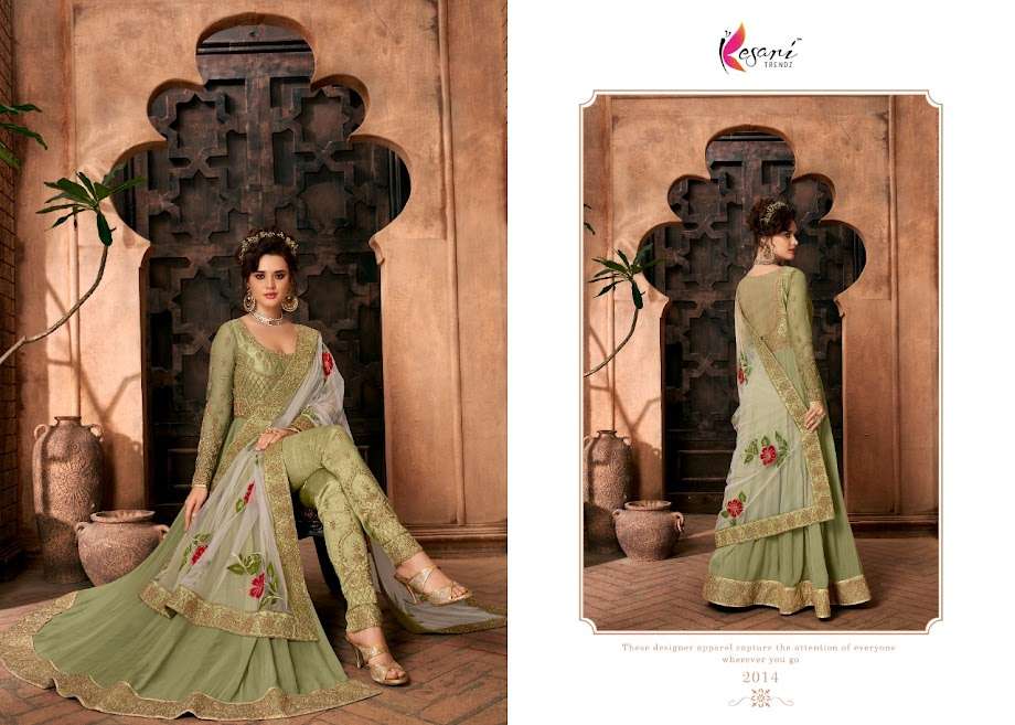   Kesari Trendz Present Nargish Vol1 Pant Style Dress Material In Wholesale Price In Surat - Sai Dresses