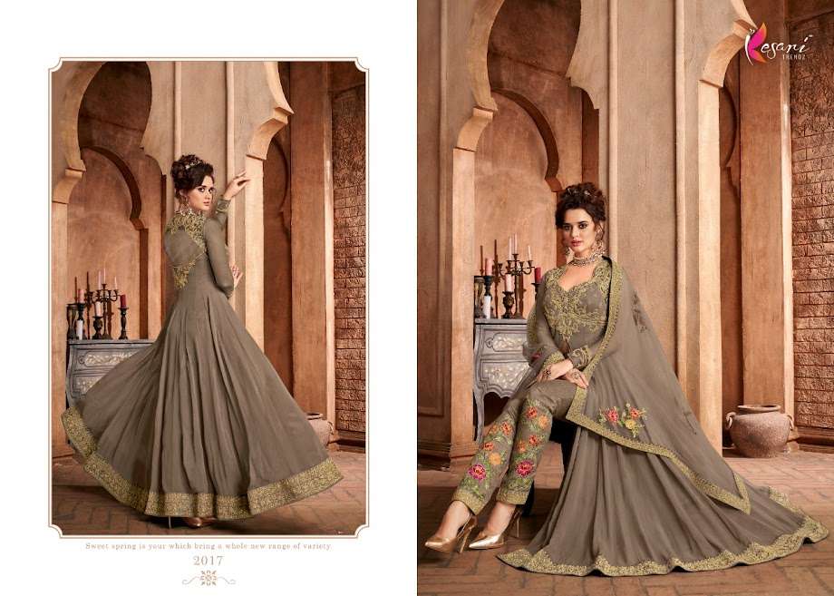   Kesari Trendz Present Nargish Vol1 Pant Style Dress Material In Wholesale Price In Surat - Sai Dresses