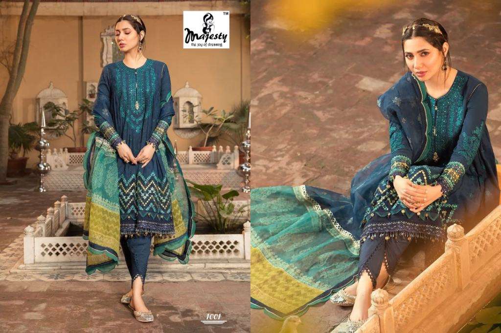 MAJESTY PRESENT MARIA VOL 14 CATALOG EXCLUSIVE EMBROIDERY PAKISTANI SALWAR SUITS IN WHOLESALE PRICE IN SURAT - SAI DRESSES
