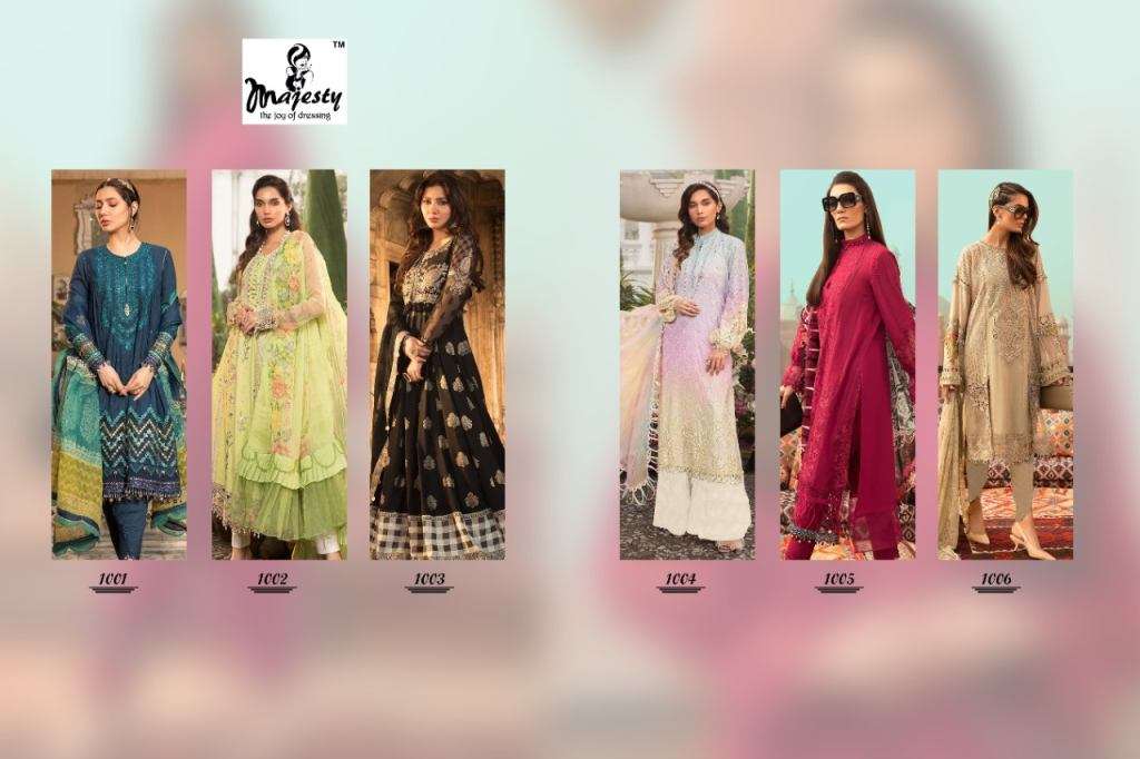 MAJESTY PRESENT MARIA VOL 14 CATALOG EXCLUSIVE EMBROIDERY PAKISTANI SALWAR SUITS IN WHOLESALE PRICE IN SURAT - SAI DRESSES