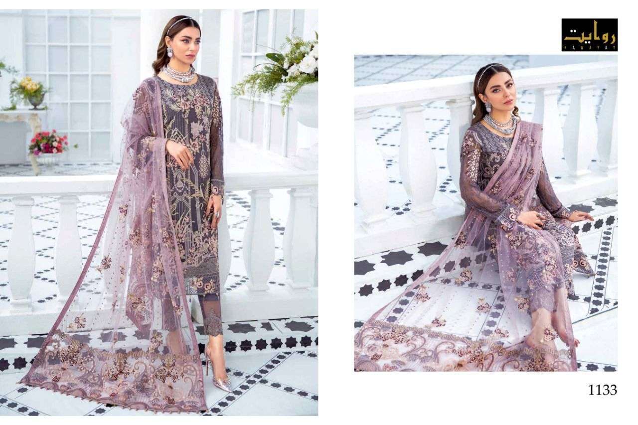 Rawayat Present Ramsha Vol 5 Pakistani Dress Material In Wholesale Price In Surat - Sai Dresses
