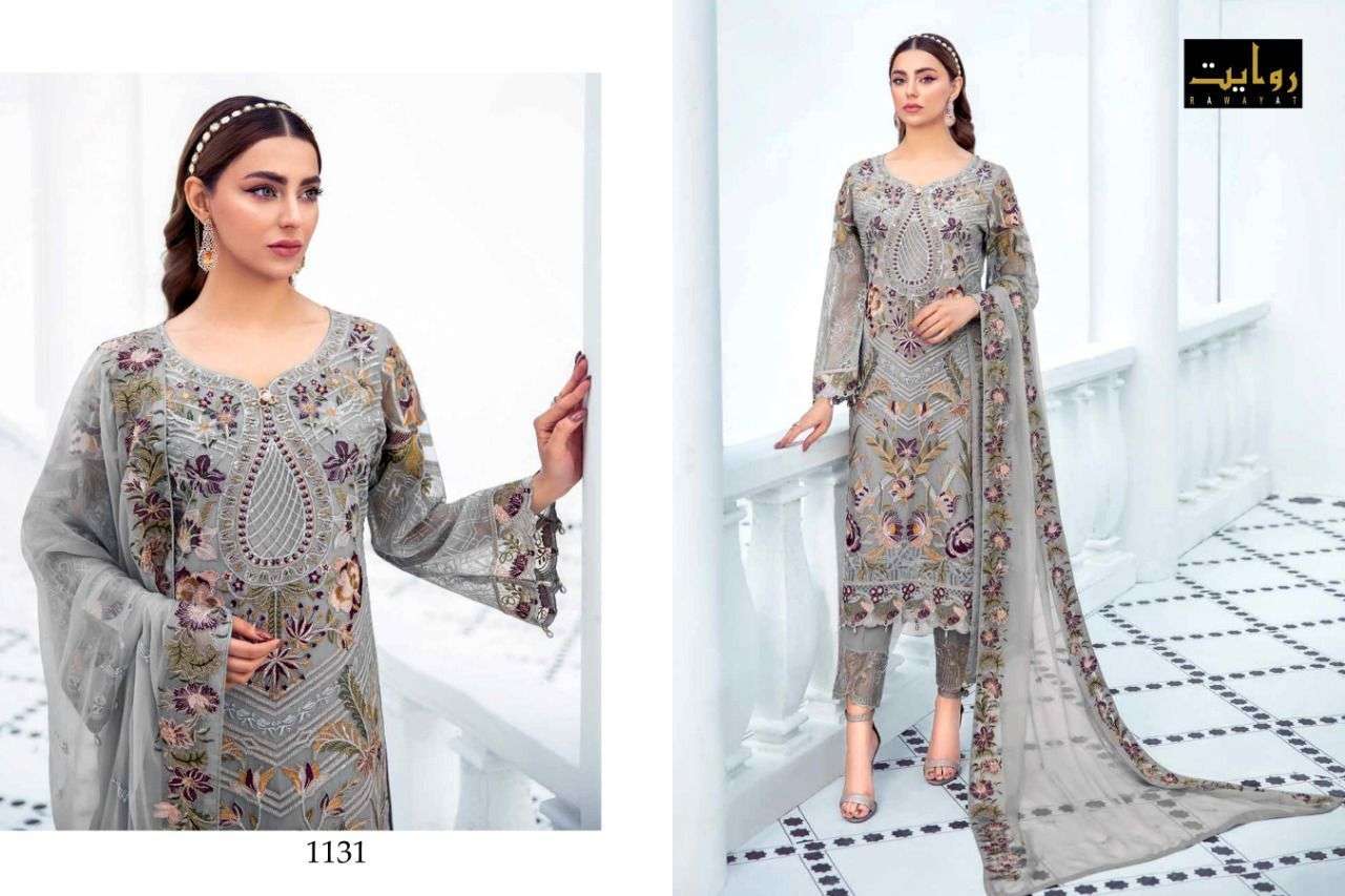 Rawayat Present Ramsha Vol 5 Pakistani Dress Material In Wholesale Price In Surat - Sai Dresses
