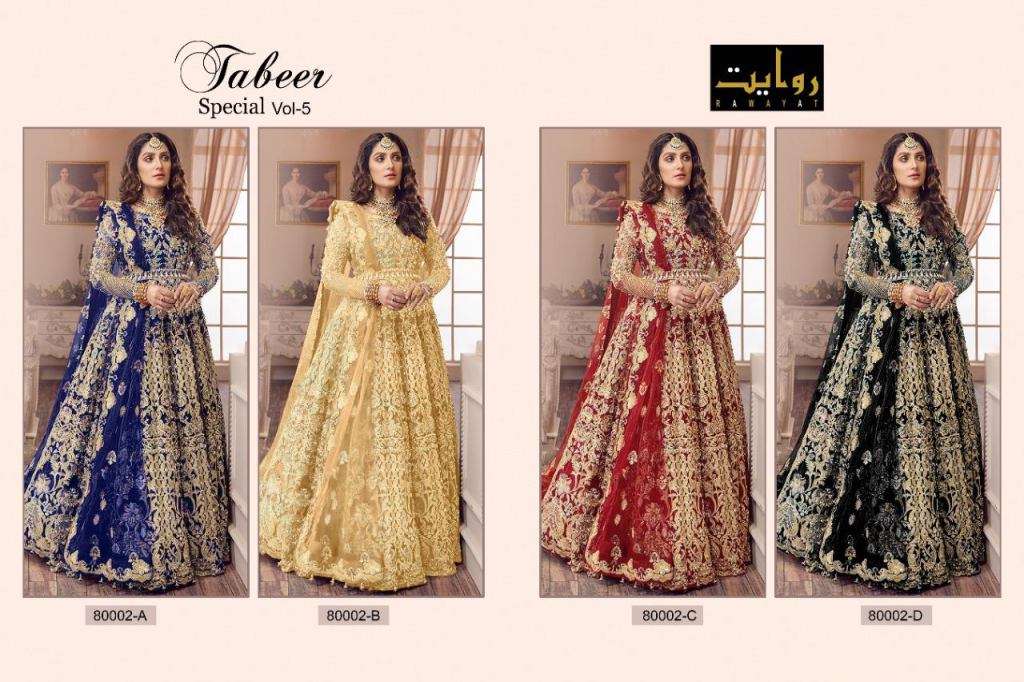 Rawayat Present Tabeer Special vol 5 catalog Wedding Wear Salwar Suits In Wholesale Price In Surat - Sai Dresses
