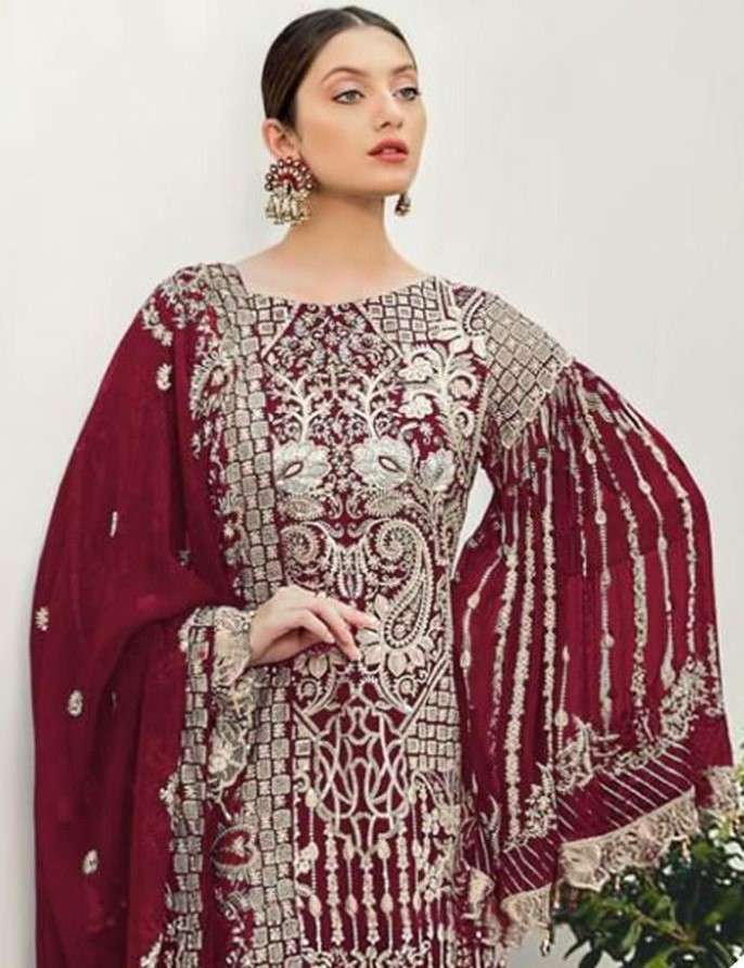 RINAZ FASHION PRESENT RINAZ D.NO 1303 A To 1303 D SERIES GEORGETTE PAKISTANI SALWAR SUITS IN WHOLESALE PRICE IN SURAT - SAI DRESSES