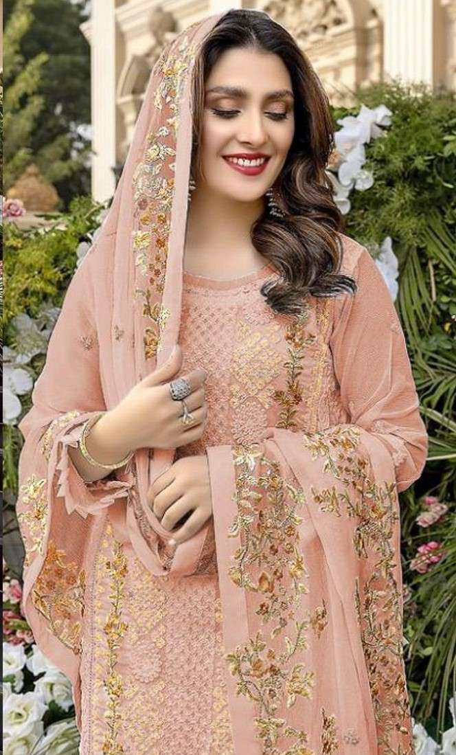 RINAZ FASHION PRESENT RINAZ D.NO 1310 A To 1310 D SERIES GEORGETTE PAKISTANI SALWAR SUITS IN WHOLESALE PRICE IN SURAT - SAI DRESSES