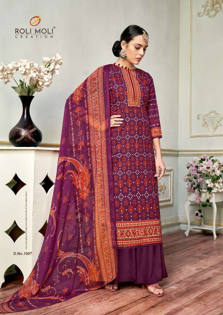  ROLI MOLI CREATION PRESENT GULABO CAMBRIC COTTON PRINTED SUITS IN WHOLESALER PRICE IN SURAT - SAI DRESSES