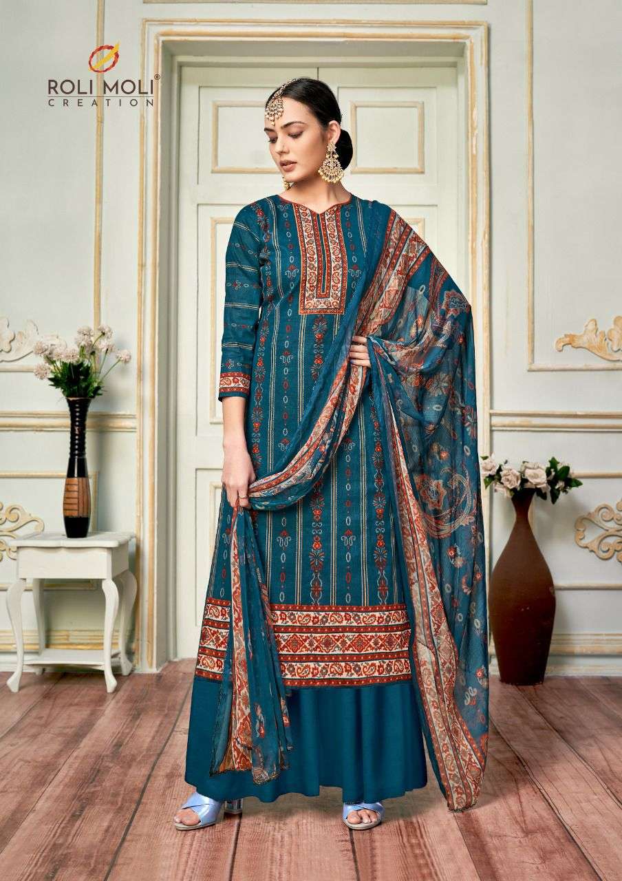  ROLI MOLI CREATION PRESENT GULABO CAMBRIC COTTON PRINTED SUITS IN WHOLESALER PRICE IN SURAT - SAI DRESSES