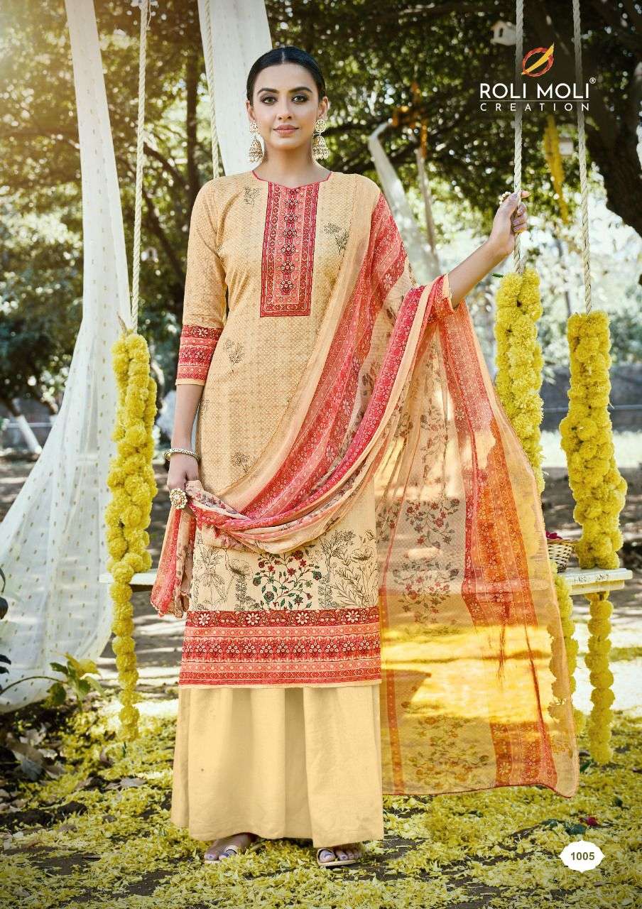  ROLI MOLI CREATION PRESENT GULABO VOL 2 CAMBRIC COTTON SALWAR SUITS IN WHOLESALE PRICE IN SURAT - SAI DRESSES