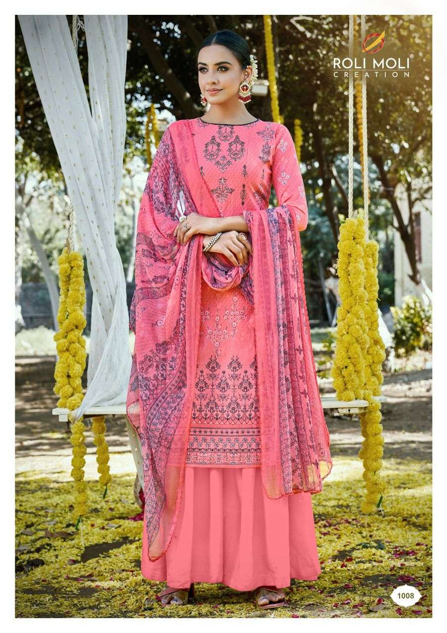  ROLI MOLI CREATION PRESENT GULABO VOL 2 CAMBRIC COTTON SALWAR SUITS IN WHOLESALE PRICE IN SURAT - SAI DRESSES