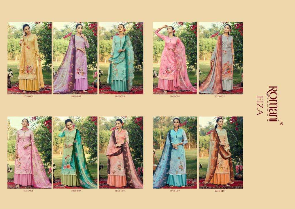 Romani Present Fiza Catalog Daily Wear Cotton Unstitched Women Dress Materials In Wholesale Price In Surat - Sai Dresses