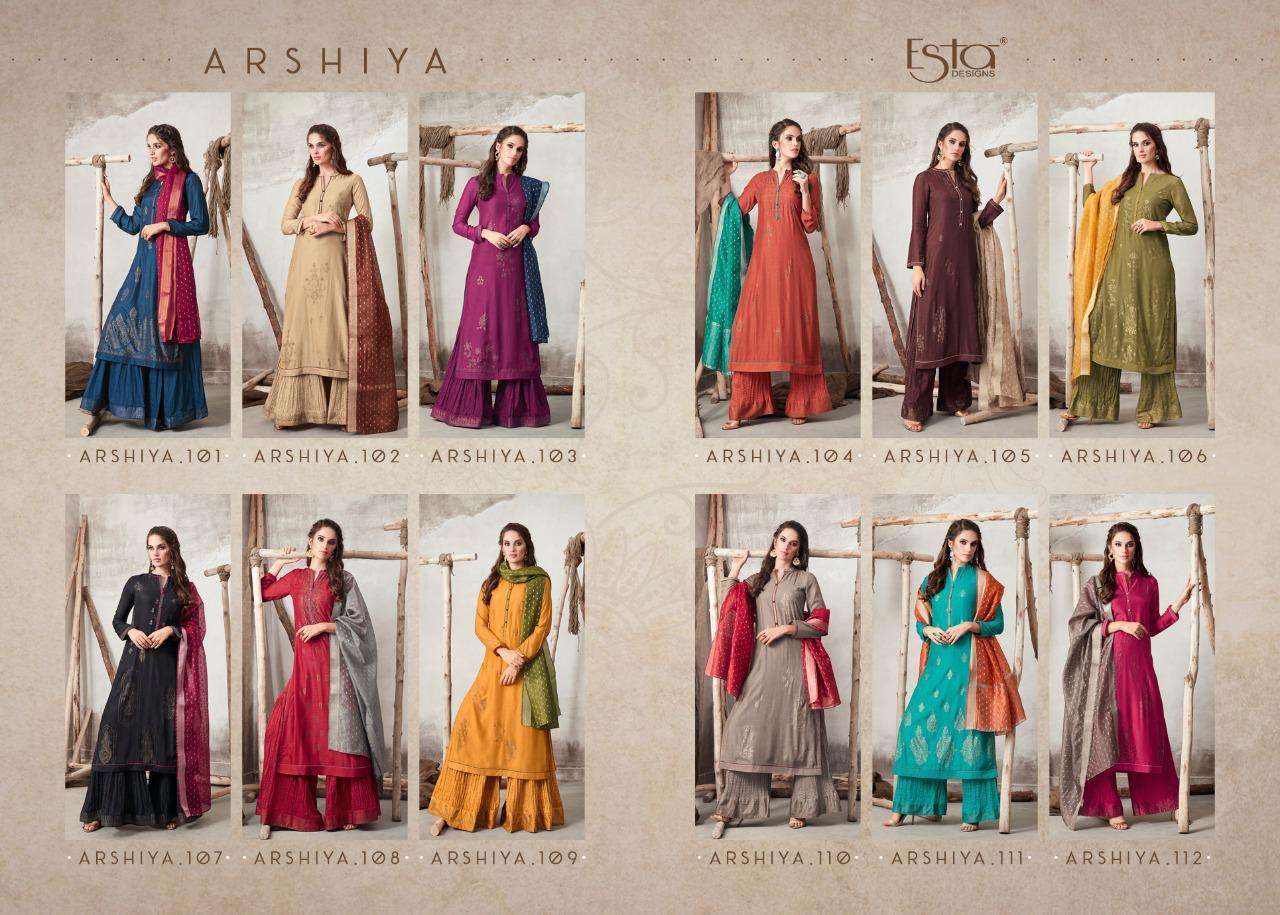 ESTA PRESENT ARSHIYA FOIL PRINTED PURE COTTON SALWAR SUITS IN WHOLESALE PRICE IN SURAT - SAI DRESSES