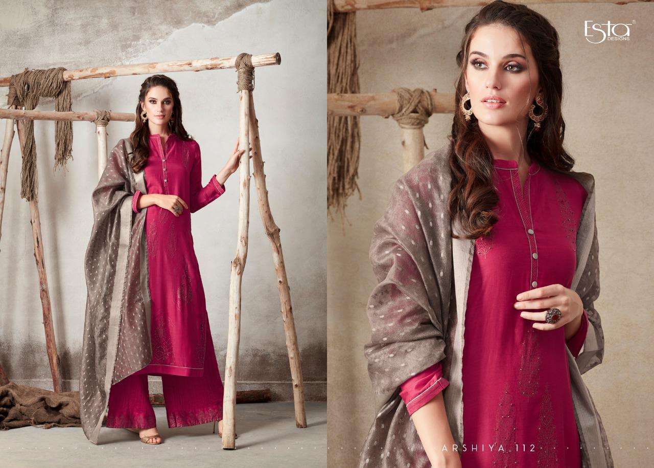 ESTA PRESENT ARSHIYA FOIL PRINTED PURE COTTON SALWAR SUITS IN WHOLESALE PRICE IN SURAT - SAI DRESSES