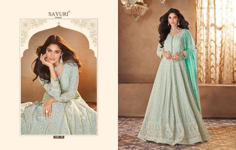 Sayuri Present Afreen Series 132-135 Real Georgette Suit In Wholesale Price In Surat - Sai Dresses