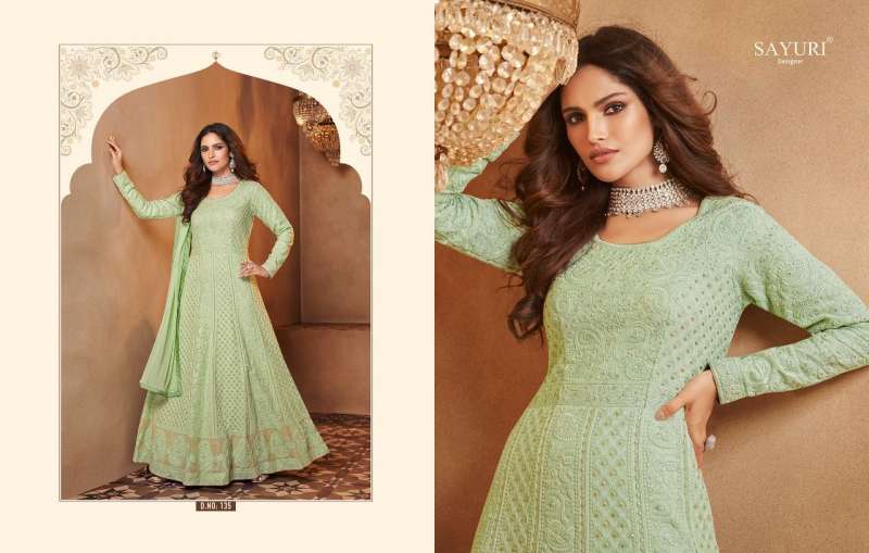 Sayuri Present Afreen Series 132-135 Real Georgette Suit In Wholesale Price In Surat - Sai Dresses