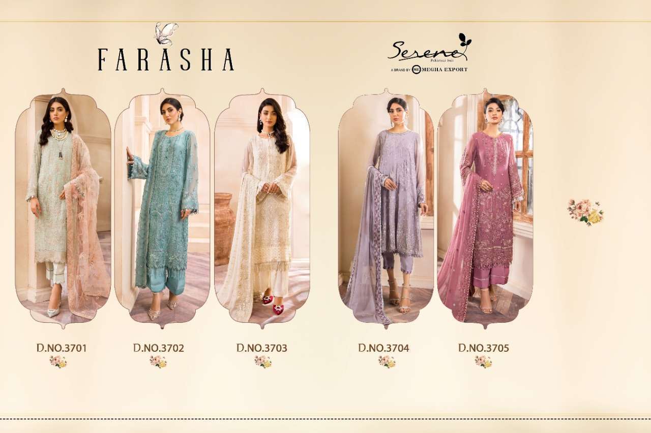 SERENE PRESENT FARASHA GEORGETTE SALWAR SUITS IN WHOLESALE PRICE IN SURAT - SAI DRESSES