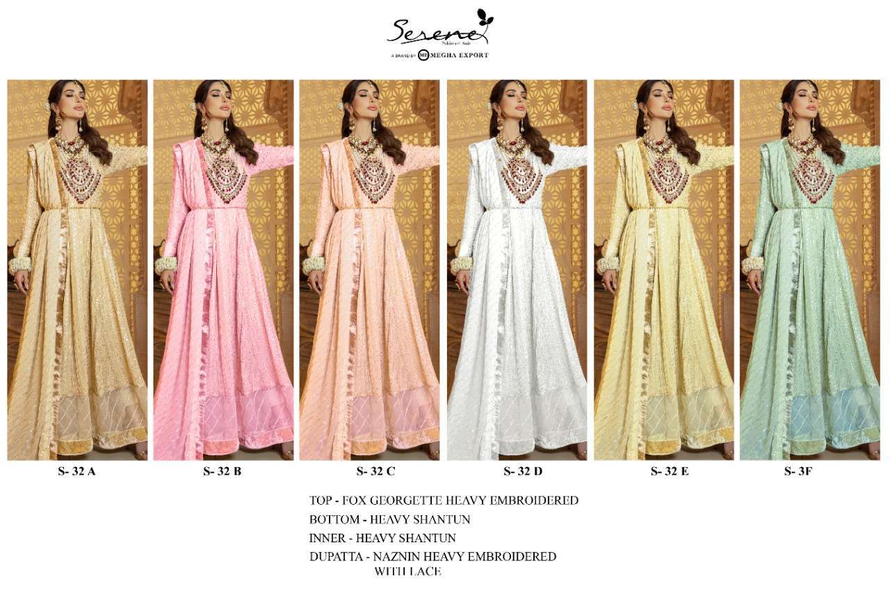 SERENE PRESENT SERENE VOL 11 SEMI STICHED SALWAR SUITS IN WHOLESALE PRICE IN SURAT - SAI DRESSES