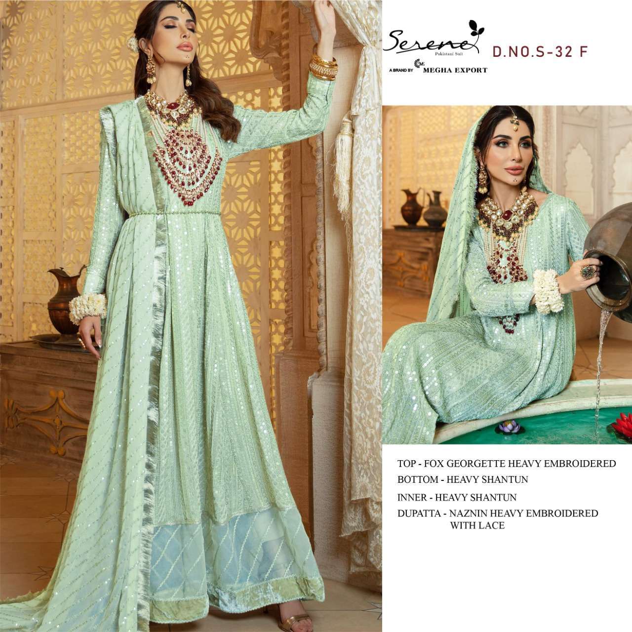 SERENE PRESENT SERENE VOL 11 SEMI STICHED SALWAR SUITS IN WHOLESALE PRICE IN SURAT - SAI DRESSES