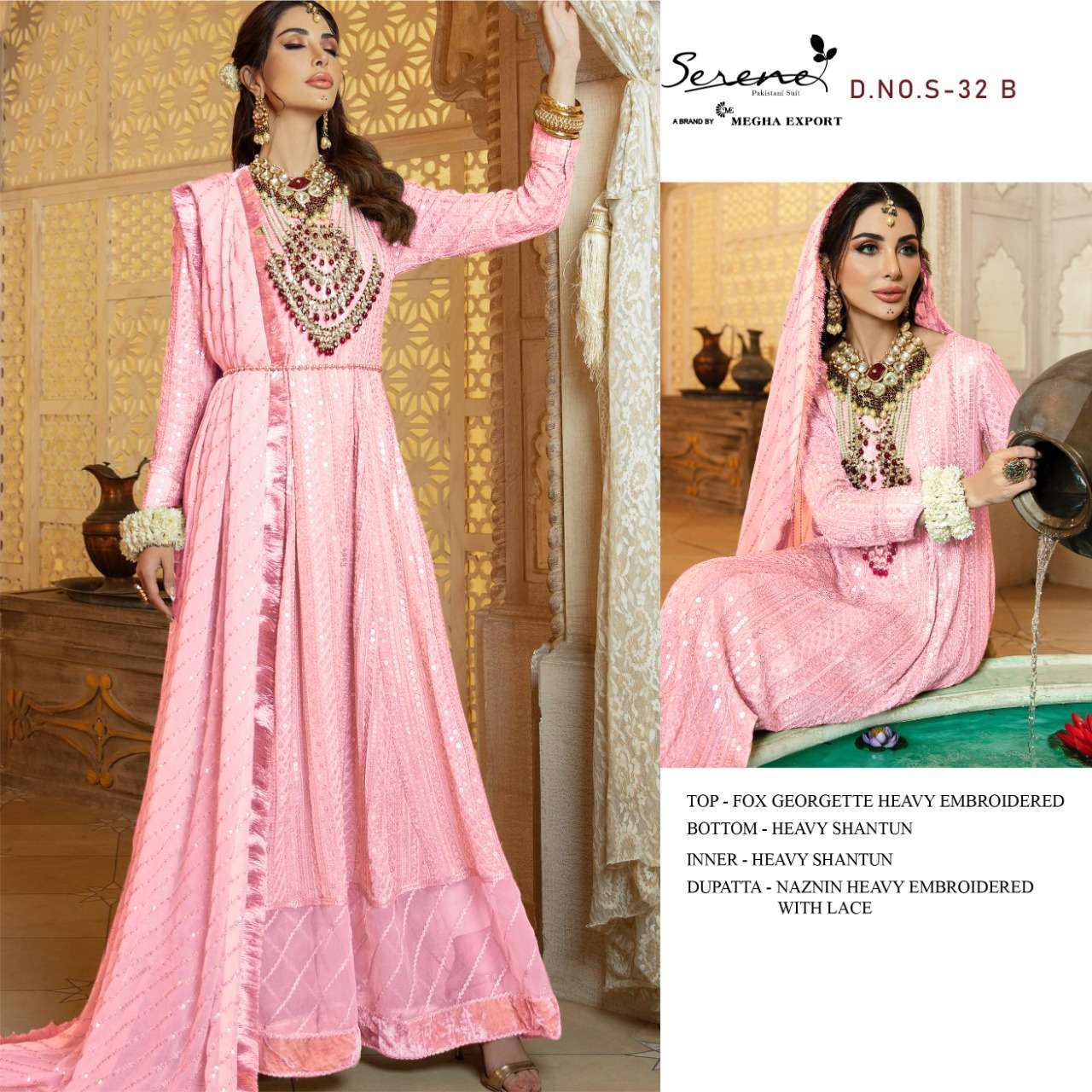 SERENE PRESENT SERENE VOL 11 SEMI STICHED SALWAR SUITS IN WHOLESALE PRICE IN SURAT - SAI DRESSES