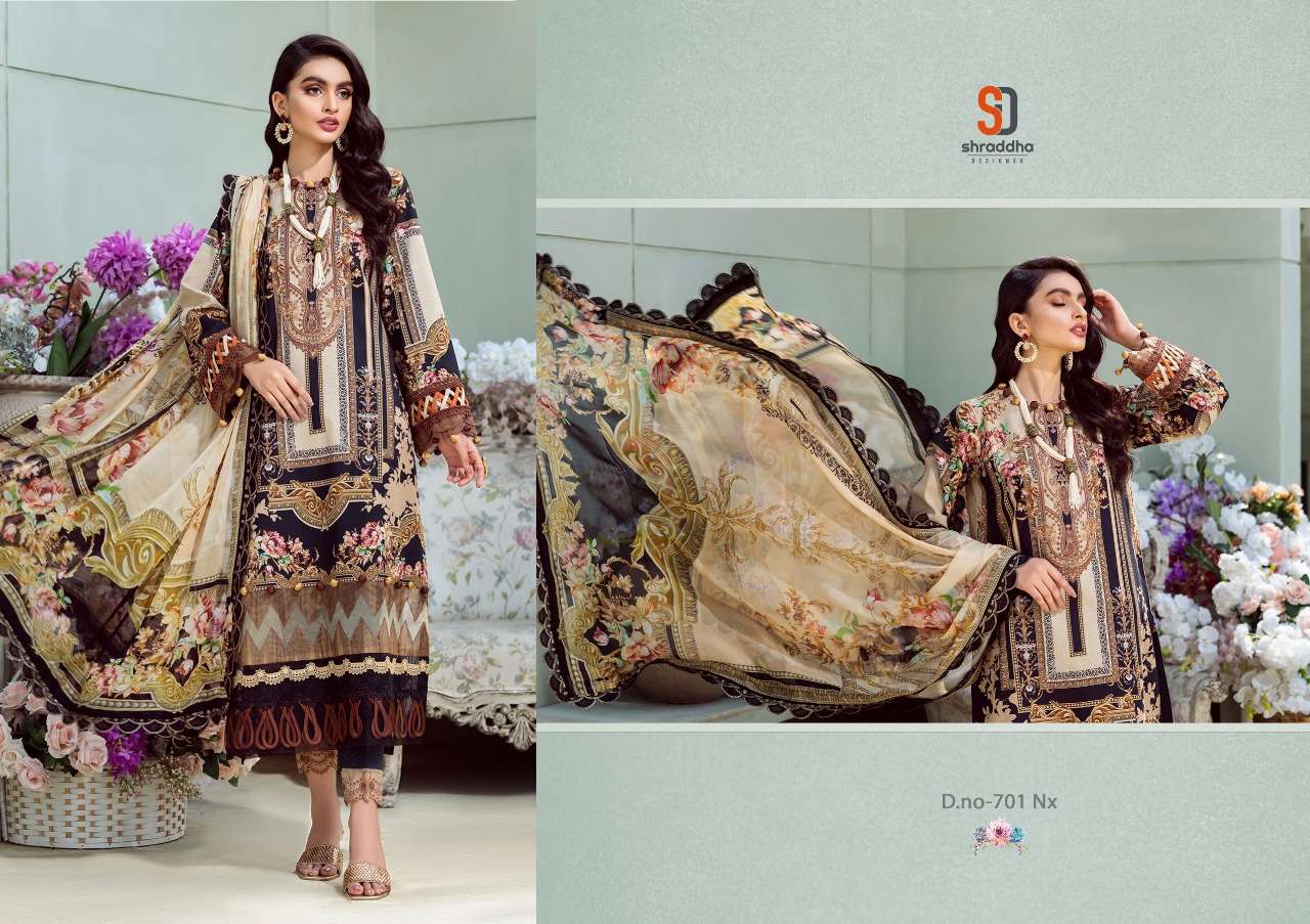 SHARADDHA DESIGNER PRESENT VINTAGE VOL-7 NX LAWN CATALOGUE COLLECTION IN WHOLESALE PRICE IN SURAT - SAI DRESSES 
