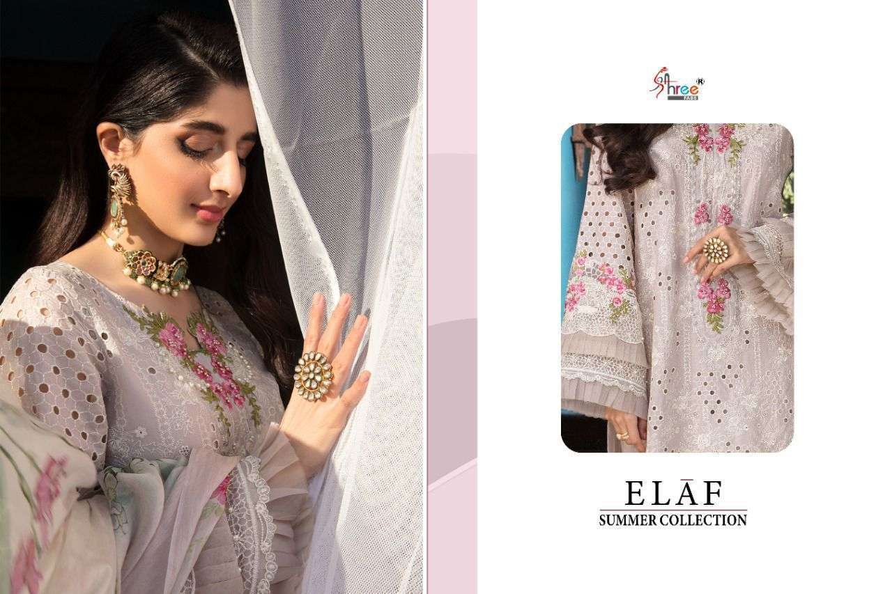 SHREE FAB PRESENT ELAF SUMMER COLLECTION COTTON WITH FANCY WORK PAKISTANI COLLECTION IN WHOLESALE PRICE IN SURAT - SAI DRESSES