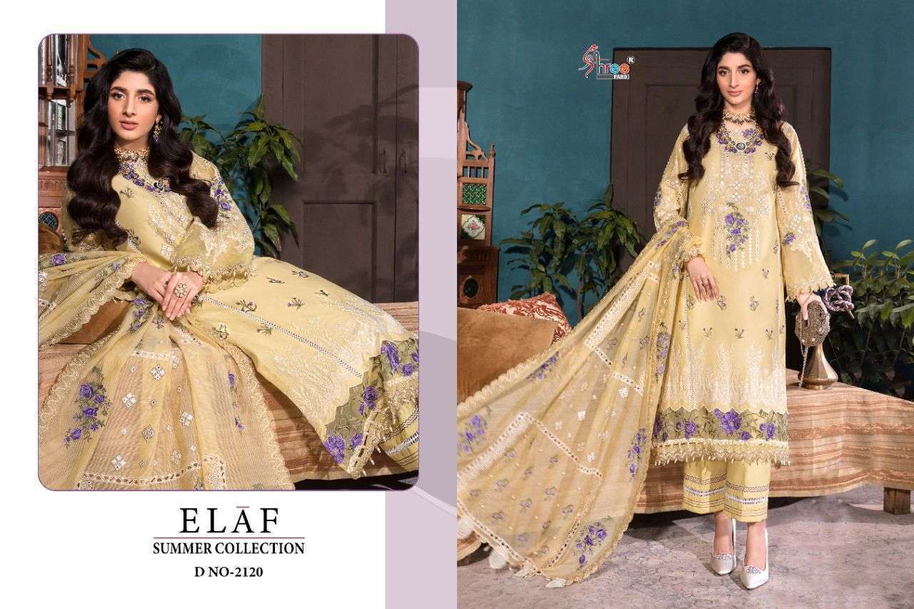 SHREE FAB PRESENT ELAF SUMMER COLLECTION COTTON WITH FANCY WORK PAKISTANI COLLECTION IN WHOLESALE PRICE IN SURAT - SAI DRESSES