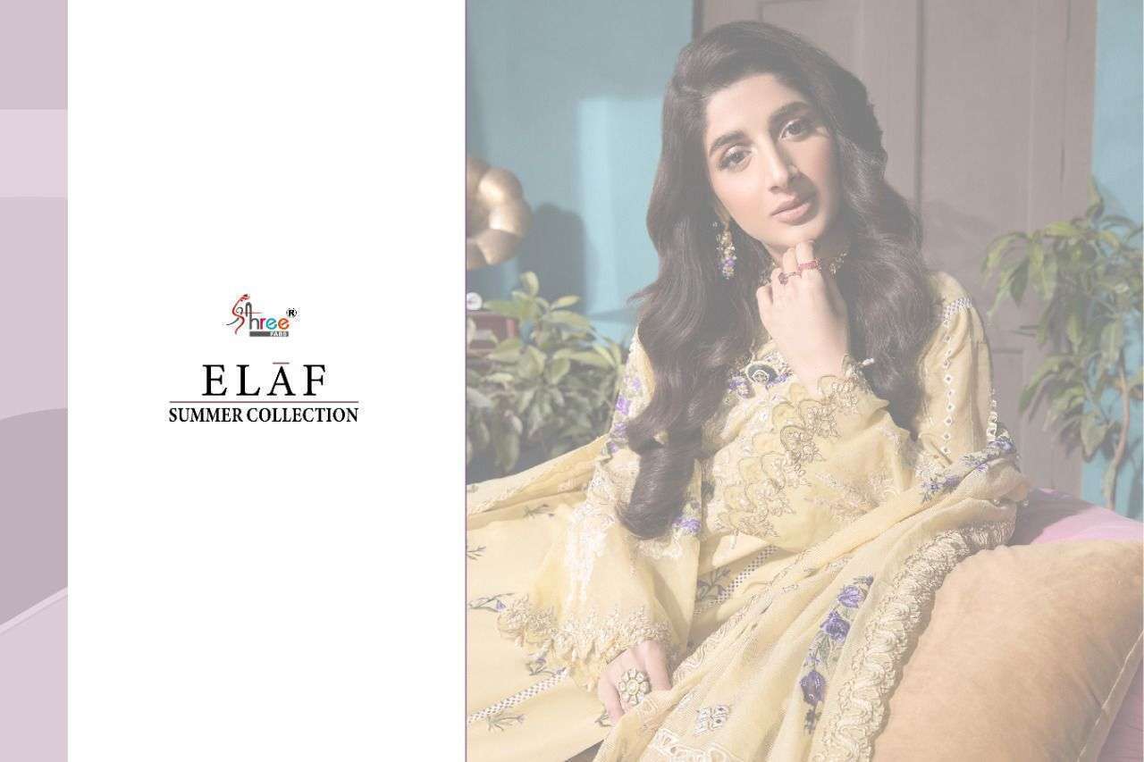 SHREE FAB PRESENT ELAF SUMMER COLLECTION COTTON WITH FANCY WORK PAKISTANI COLLECTION IN WHOLESALE PRICE IN SURAT - SAI DRESSES