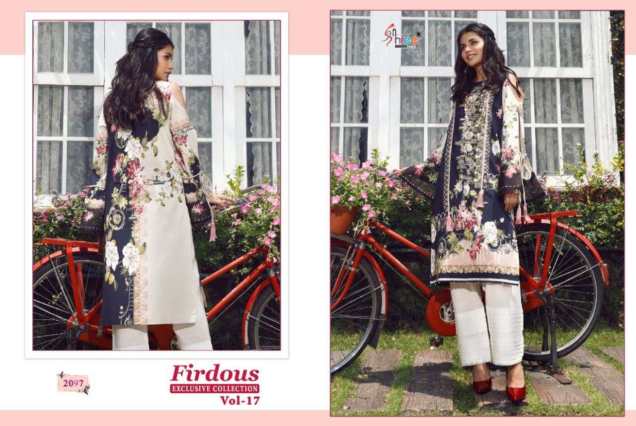 SHREE FAB PRESENTS FIRDOUS EXCLUSIVE COLLECTION VOL-17 SALWAR SUIT COLLECTION IN WHOLESALE PRICE IN SURAT - SAI DRESSES 