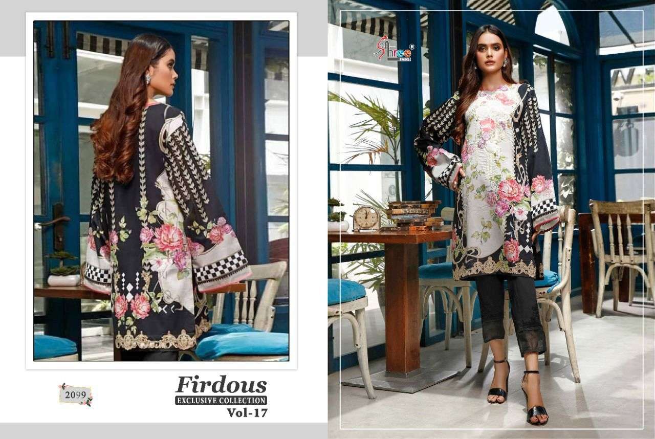 SHREE FAB PRESENTS FIRDOUS EXCLUSIVE COLLECTION VOL-17 SALWAR SUIT COLLECTION IN WHOLESALE PRICE IN SURAT - SAI DRESSES 