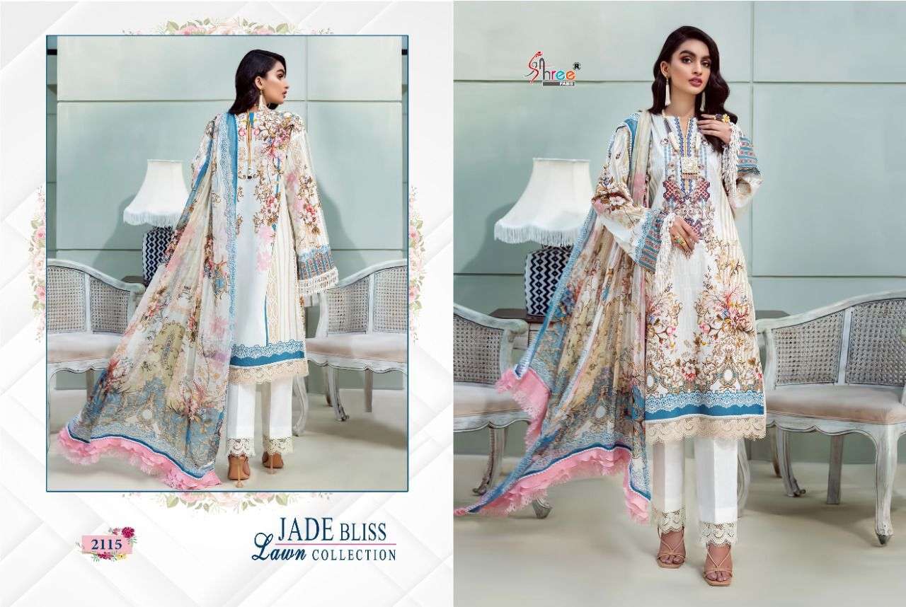 SHREE FABS PRESENT JADE BLISS LAWN CATALOGUE COLLECTION IN WHOLESALE PRICE IN SURAT - SAI DRESSES