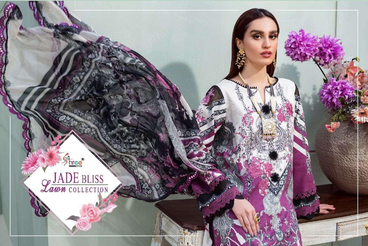 SHREE FABS PRESENT JADE BLISS LAWN CATALOGUE COLLECTION IN WHOLESALE PRICE IN SURAT - SAI DRESSES
