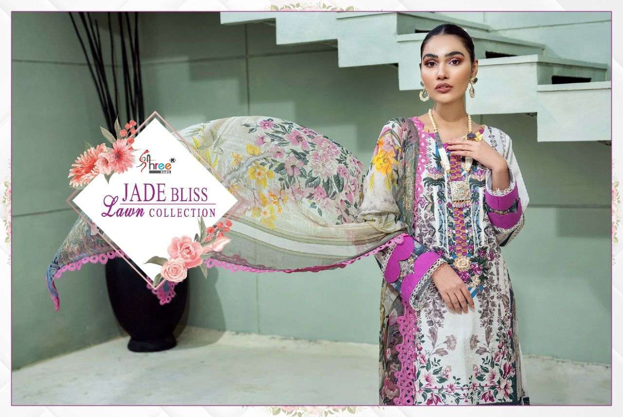 SHREE FABS PRESENT JADE BLISS LAWN CATALOGUE COLLECTION IN WHOLESALE PRICE IN SURAT - SAI DRESSES