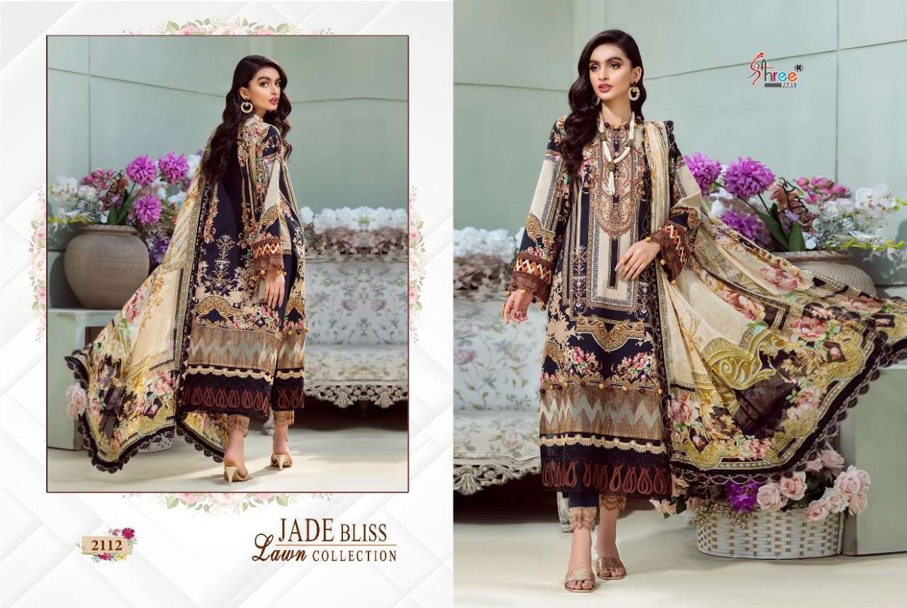 SHREE FABS PRESENT JADE BLISS LAWN CATALOGUE COLLECTION IN WHOLESALE PRICE IN SURAT - SAI DRESSES