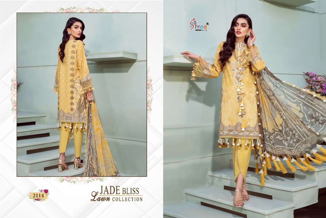 SHREE FABS PRESENT JADE BLISS LAWN CATALOGUE COLLECTION IN WHOLESALE PRICE IN SURAT - SAI DRESSES