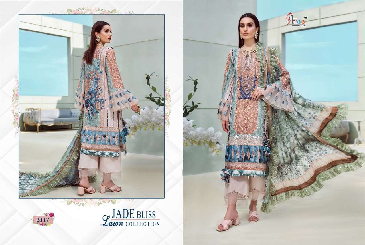 SHREE FABS PRESENT JADE BLISS LAWN CATALOGUE COLLECTION IN WHOLESALE PRICE IN SURAT - SAI DRESSES