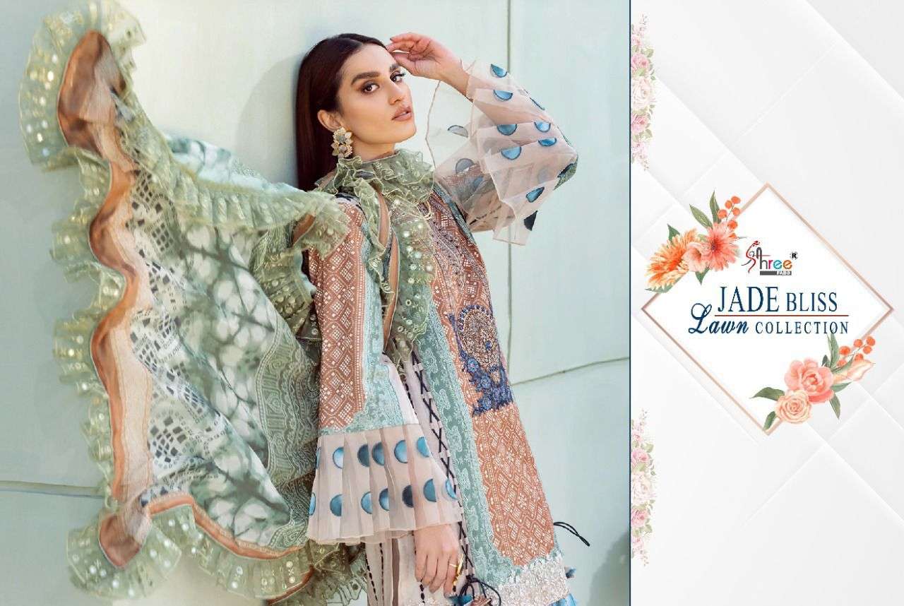 SHREE FABS PRESENT JADE BLISS LAWN CATALOGUE COLLECTION IN WHOLESALE PRICE IN SURAT - SAI DRESSES