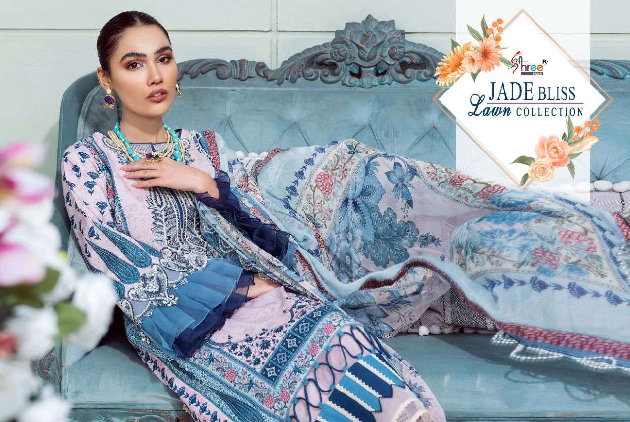 SHREE FABS PRESENT JADE BLISS LAWN CATALOGUE COLLECTION IN WHOLESALE PRICE IN SURAT - SAI DRESSES