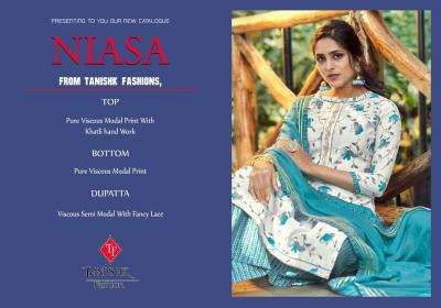 TANISHK PRESENT NIASA VISCOSE MODAL FANCY DRESS MATERIALS IN WHOLESALE PRICE IN SURAT - SAI DRESSES