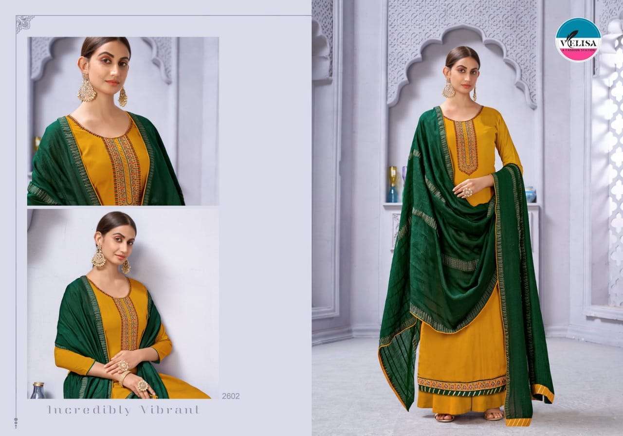 VELISA PRESENT MIRZA SILK ELEGANT LOOK SALWAR KAMEEZ IN WHOLESALE PRICE IN SURAT- SAI DRESSES 