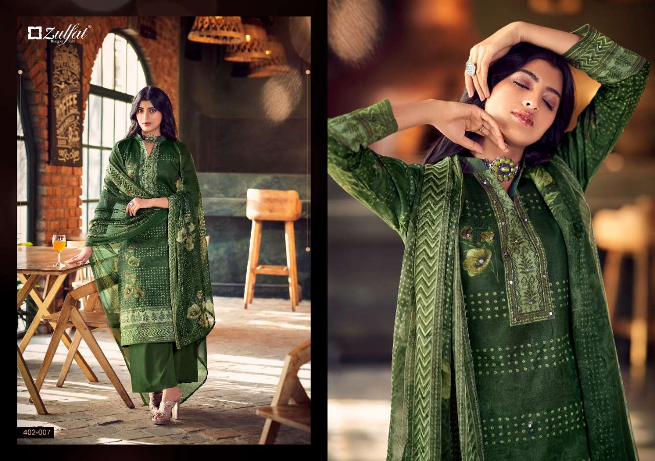 ZULFAT PRESENT SANDHYA CATALOG EXCLUSIVE COTTON PRINTED DESIGNER DRESS MATERIALS IN WHOLESALE PRICE IN SURAT - SAI DRESSES