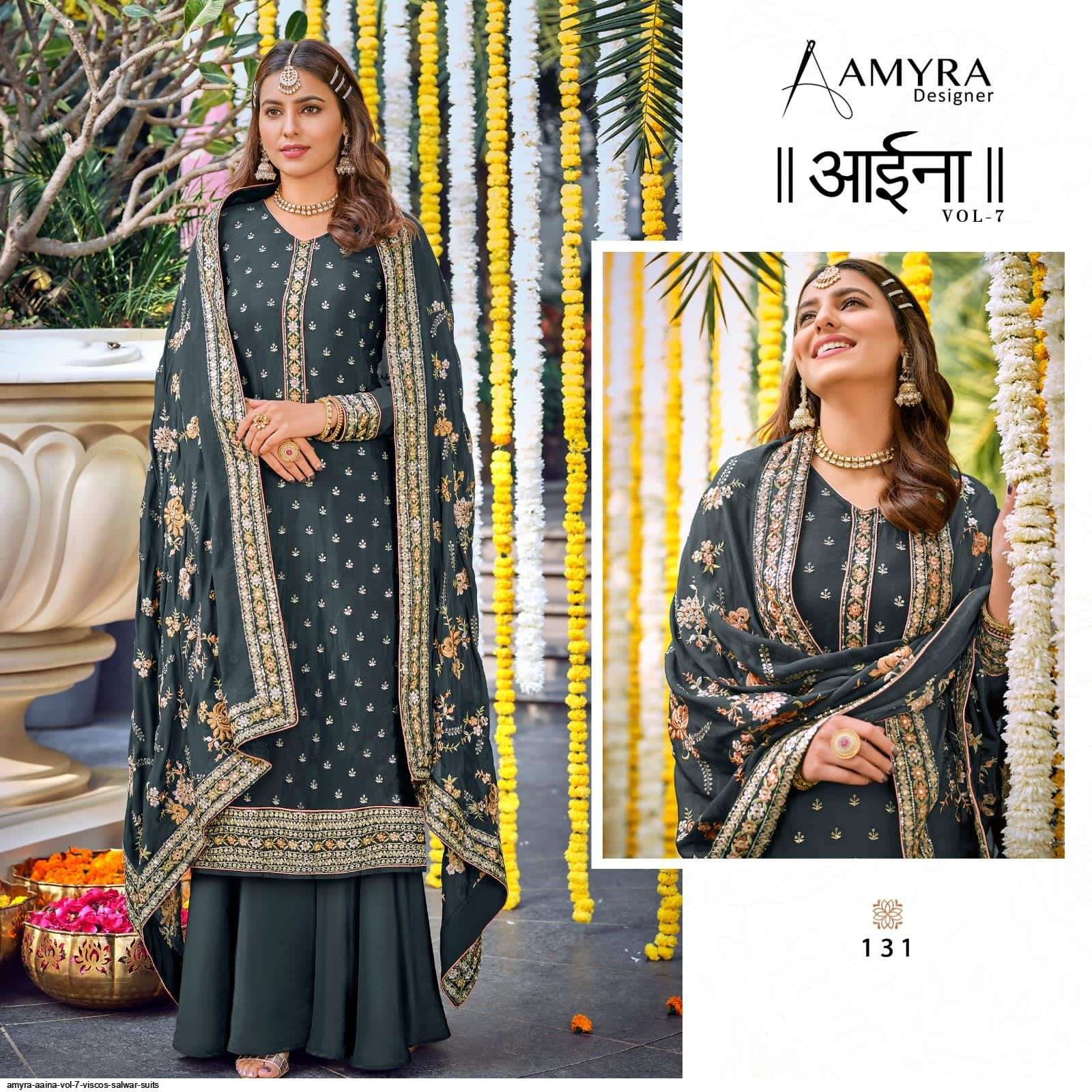 AAINA VOL-7 BY AMYRA DESIGNER IN WHOLESALE RATE IN SURAT- SAI DRESSES