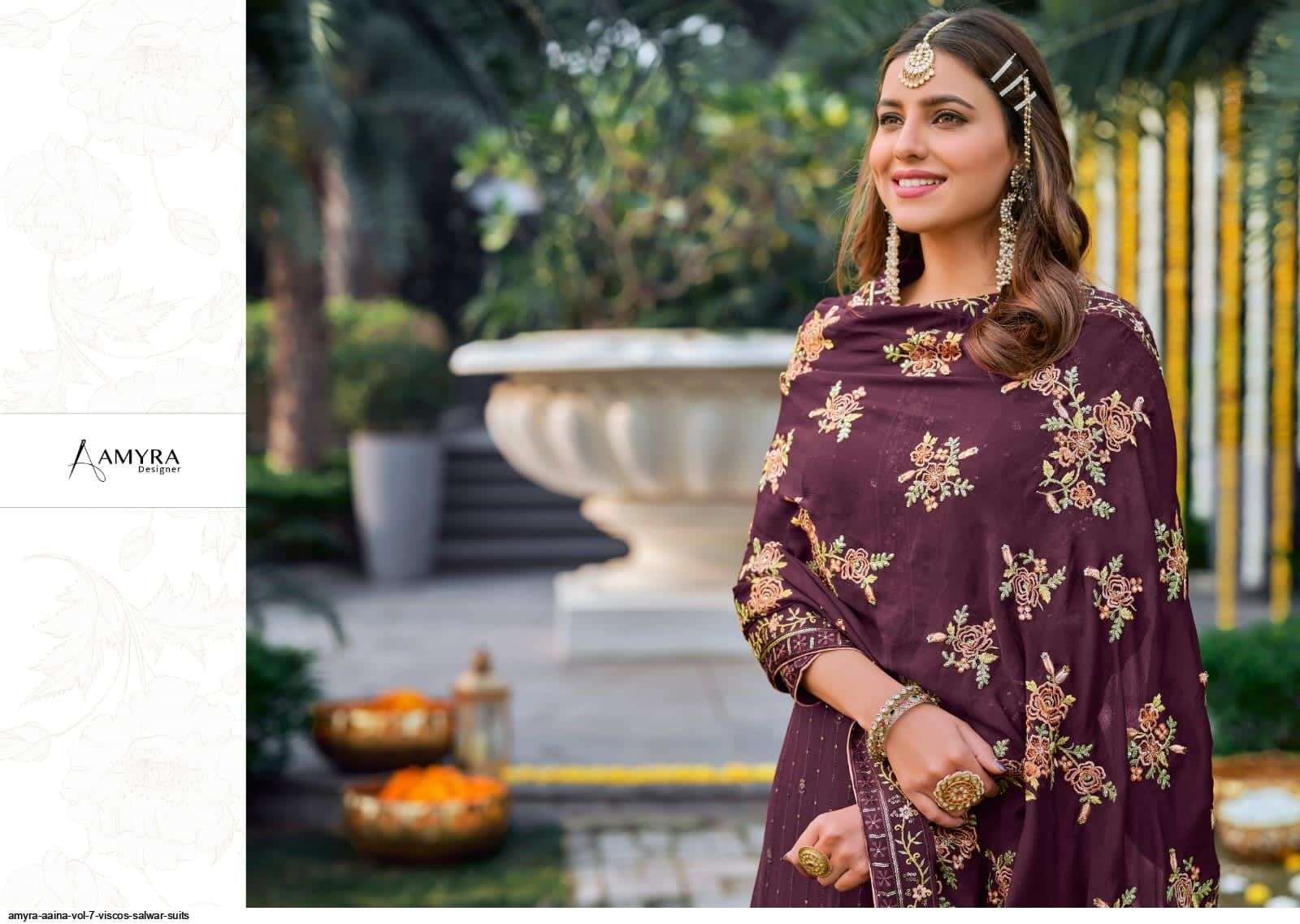 AAINA VOL-7 BY AMYRA DESIGNER IN WHOLESALE RATE IN SURAT- SAI DRESSES