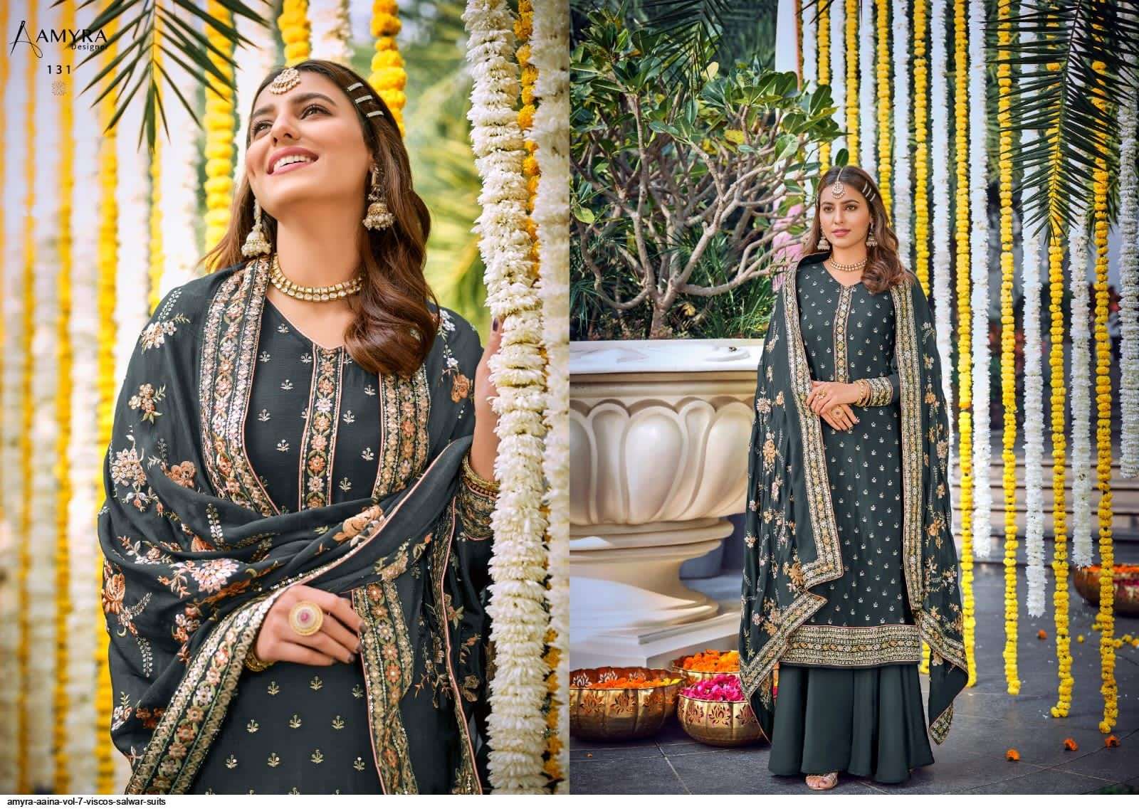 AAINA VOL-7 BY AMYRA DESIGNER IN WHOLESALE RATE IN SURAT- SAI DRESSES