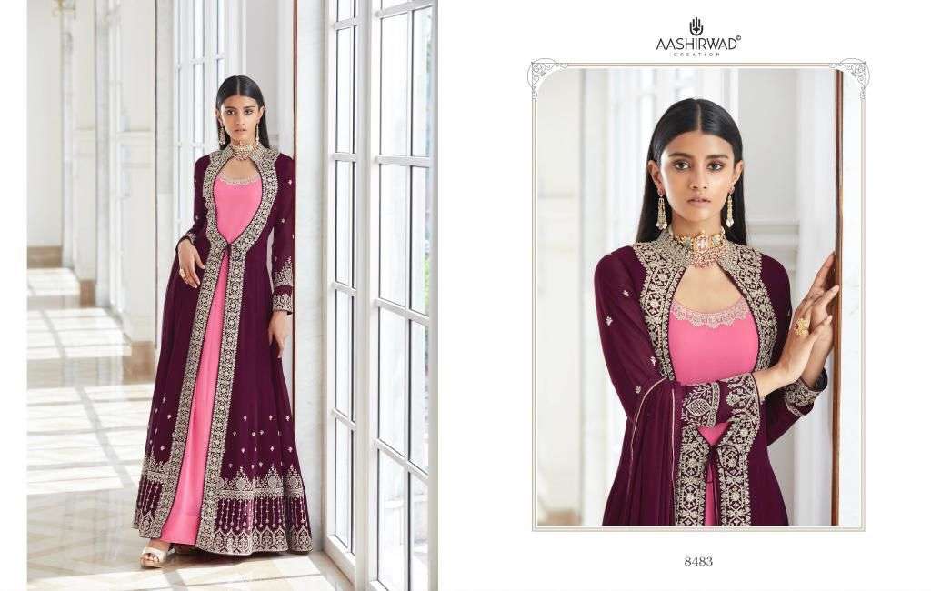  AASHIRWAD CREATION PRESENT PANCH RATNA READY MADE DESIGNER SUITS IN WHOLESALE PRICE IN SURAT - SAI DRESSES