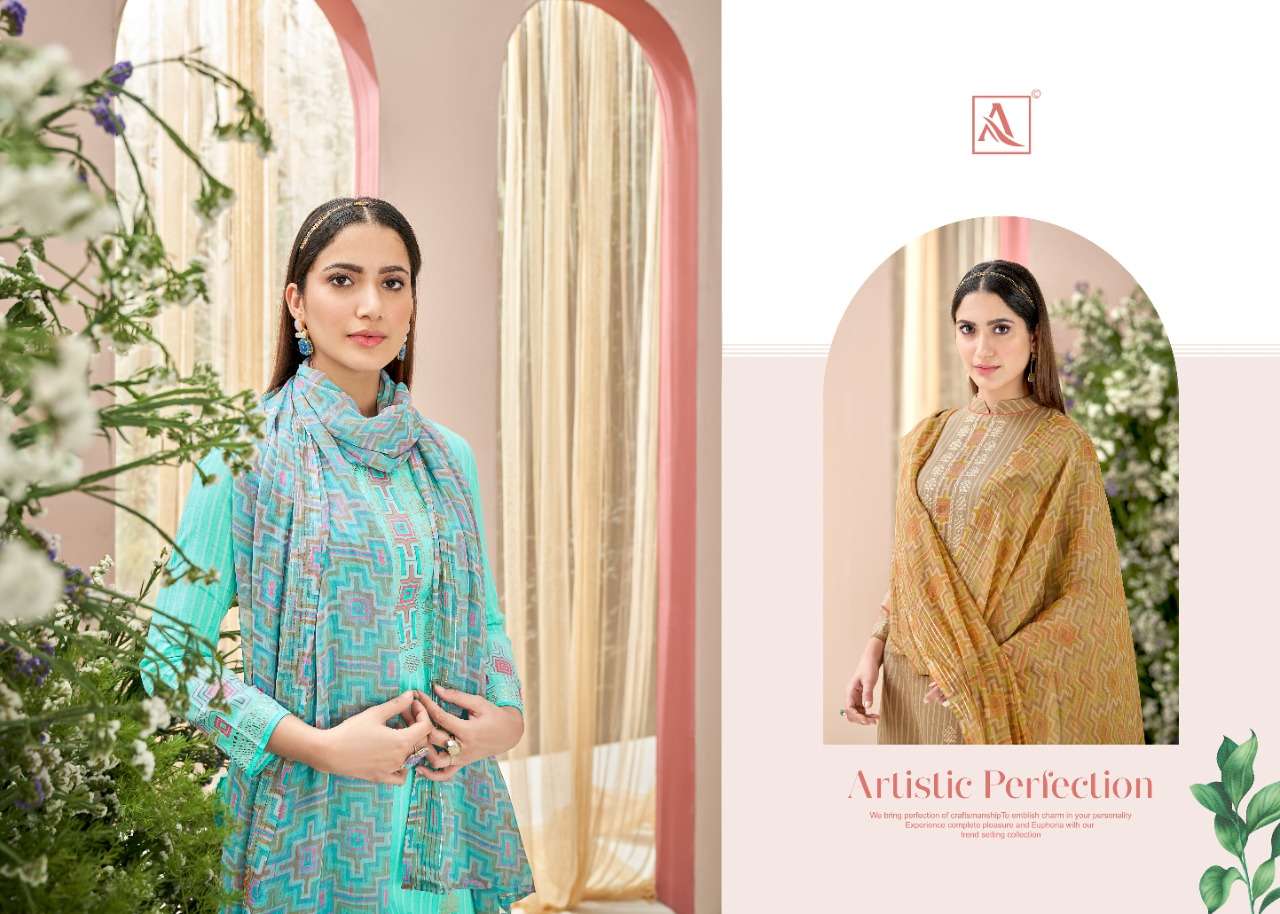 ALOK PRESENTS GOLDEN BEAUTY COTTON SALWAR SUITS COLLECTION IN WHOLESALE PRICE IN SURAT - SAI DRESSES 